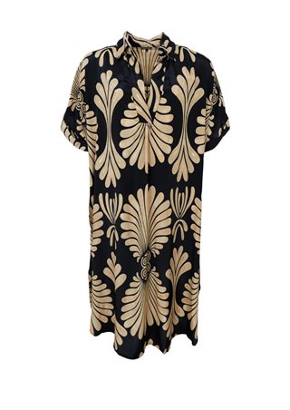 Black Colour - BCLuna S/S Kaftan Tunika - Black Lotus - Onesize